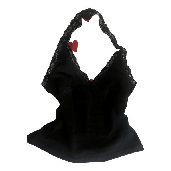 Black halter top