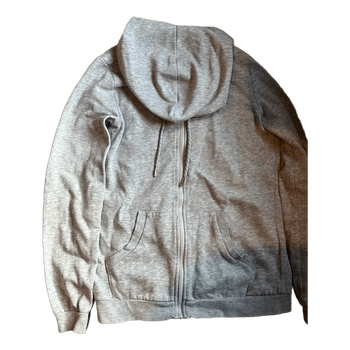 Grey zip hoodie