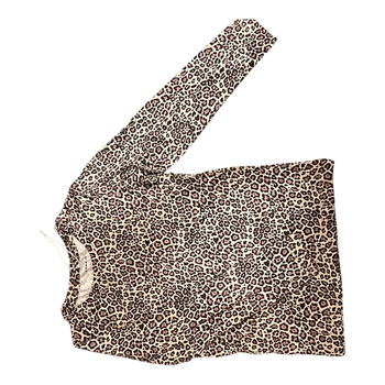 Leopard print long-sleeve top