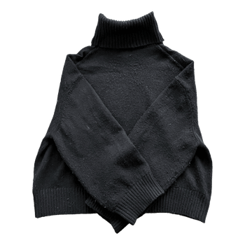 Black turtleneck jumper