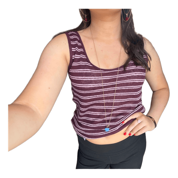 Stribet tanktop
