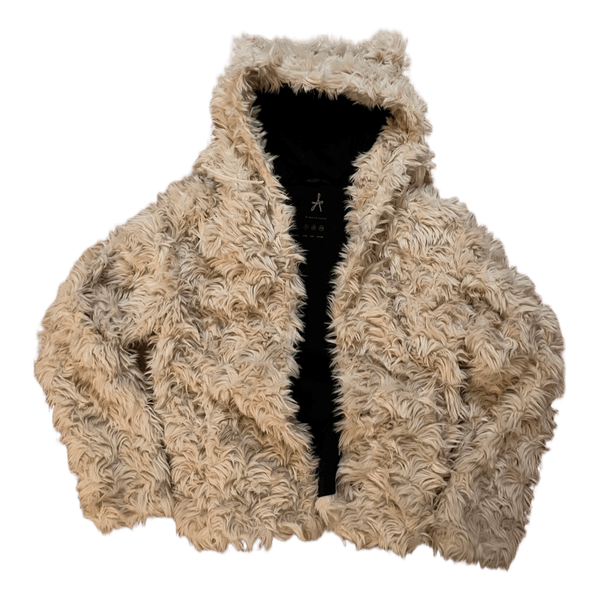 Beige tekoturkis huppari