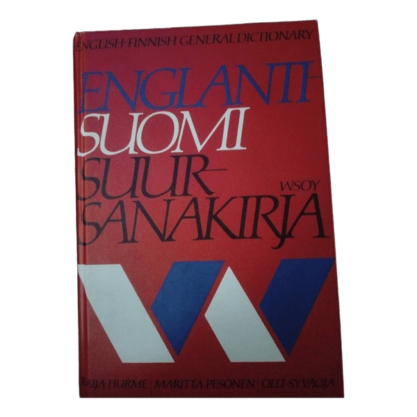 Kirja Englanti suomi suursanakirja