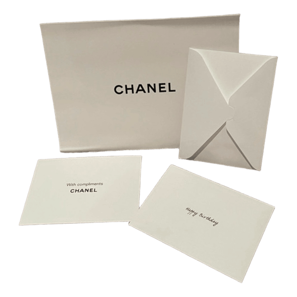 Chanel ” Happy Birthday “ kortti ja kirjekuori