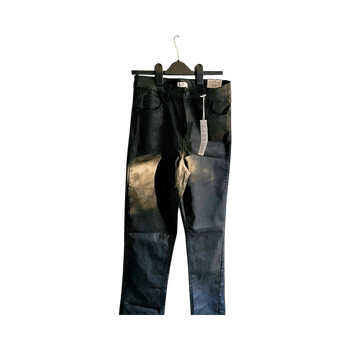 mustat coated bootcut farkut
