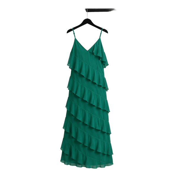 Boohoo upea röyhelömekko pitkälle 40