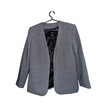 Vaaleanharmaa bleiseri