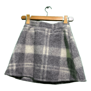 Zara Grey plaid mini skirt