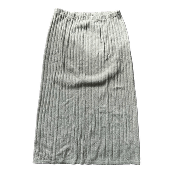 Vihreä neulottu midihame