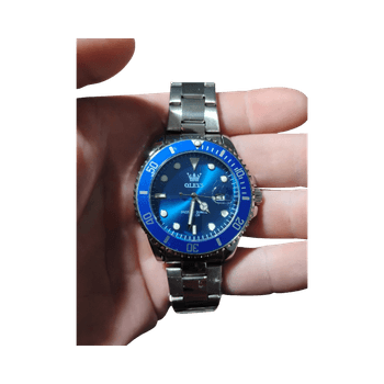 "Luminescent". ACTUALLY glows in the dark. Steel, waterproof