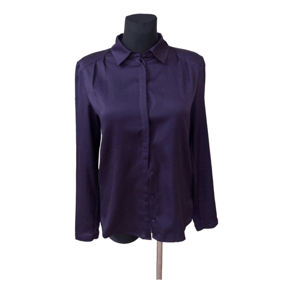 Purple long sleeve shirt