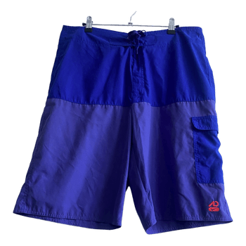 Nike Athletic Dept Men’s Board Shorts L Purple Blue Swim Surf Beach Shorts Y2K