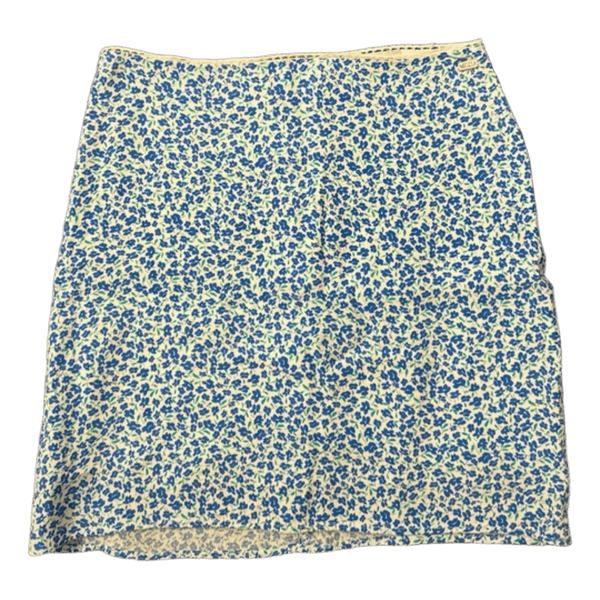Blue floral mini skirt