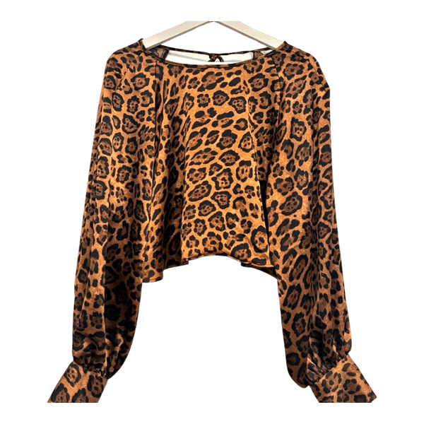 Leopard print crop top