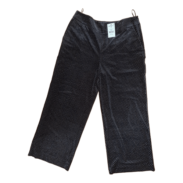 Next black polka dot trousers