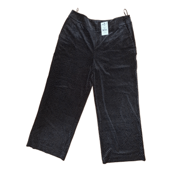 Next black polka dot trousers