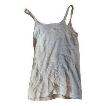 White cotton tank top