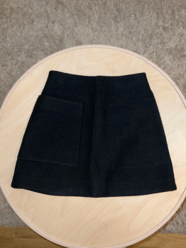 A-line wool skirt