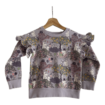 Muumi collegepaita röyhelöillä