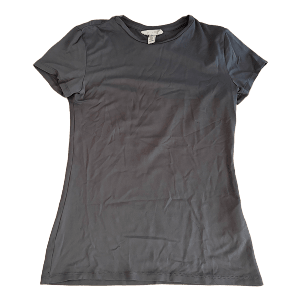Kortærmet mørkegrå t-shirt