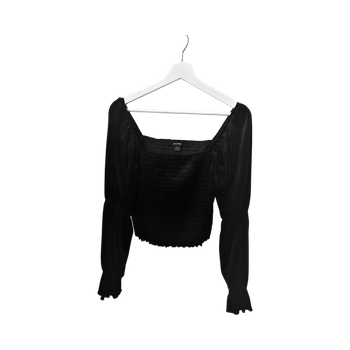 Black Monki Velvet Blouse