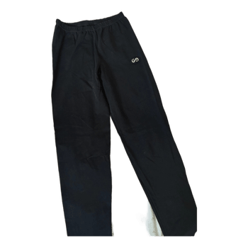 Black elastic waist trousers