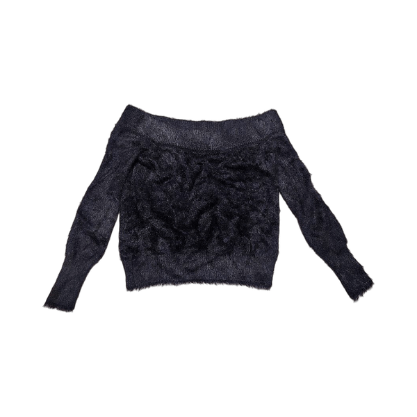 Black knitted sweater