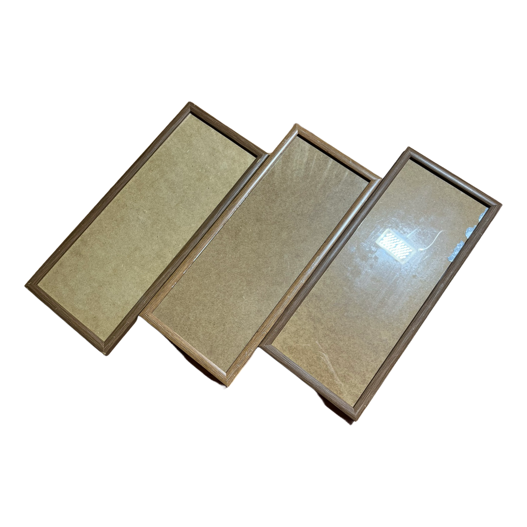 Three rectangular picture frames