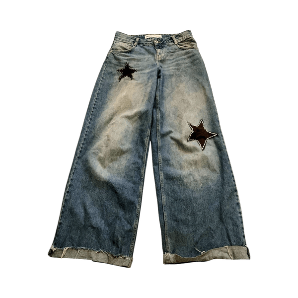 Streetwear extra baggy star jeans