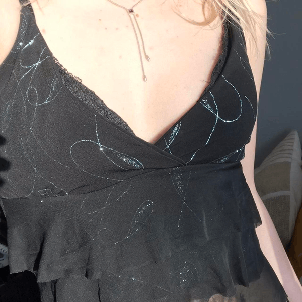 Y2K glitter top