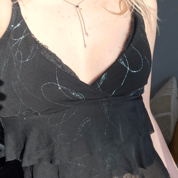 Y2K glitter top