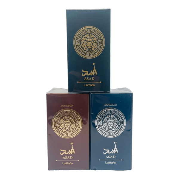 Lattafa (Asad, Bourbon ir Zanzibar) EDP kvepalai vyrams, 50ml.
