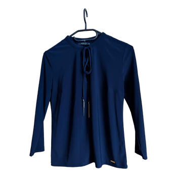 Navy blue long-sleeved top