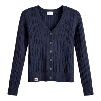 KangaROOS navy cable knit cardigan