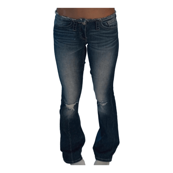 Blå denim jeans