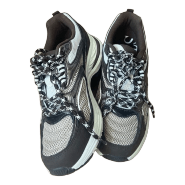 Brown mesh sneakers