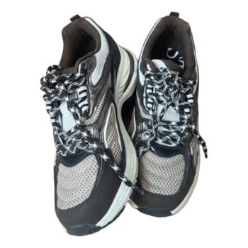 Brown mesh sneakers