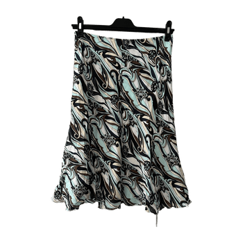 Patterned midi skirt