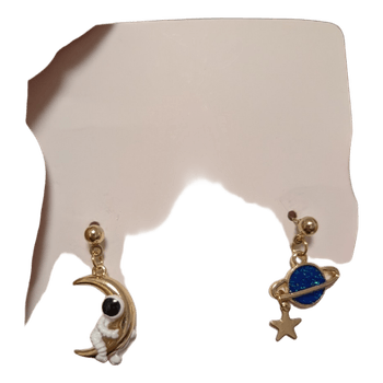 Space themed earrings