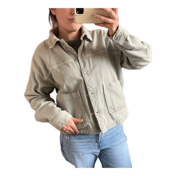 Grøn Zara denimjakke