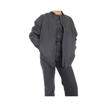 Nomen Nescio musta klassinen bomber-takki koossa S. Hyvässä kunnossa
