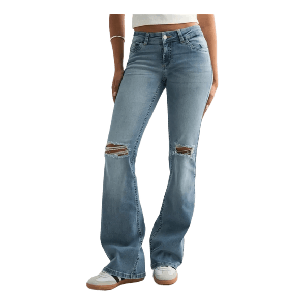 Blå Nelly bootcut jeans
