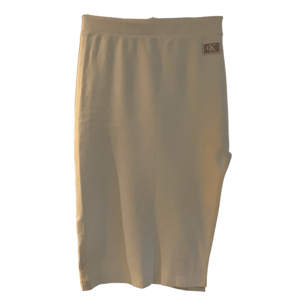 Beige Calvin Klein kapea midihame