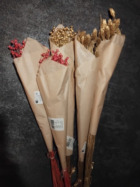 Tørrede blomsterbuketter