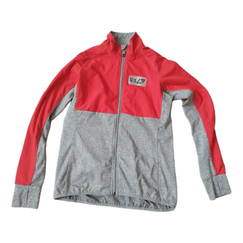Red grey sports jacket