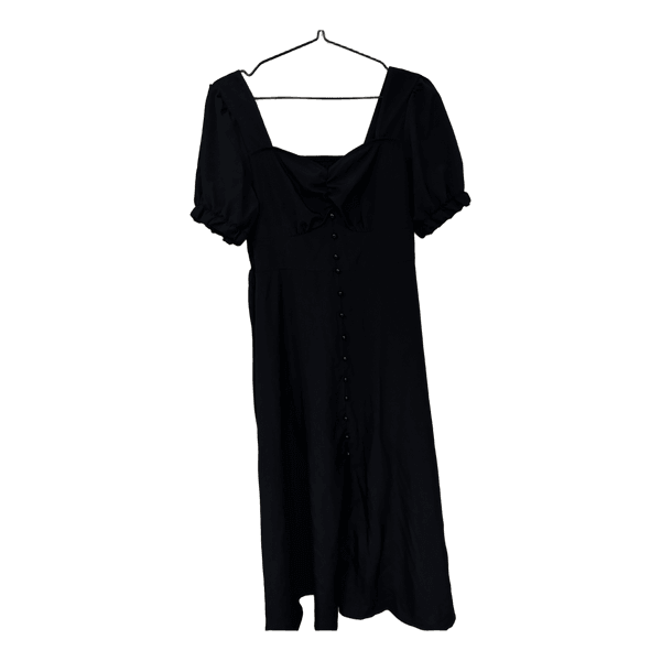 Black midi dress