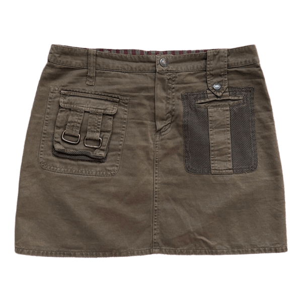 Utility cargo mini skirt