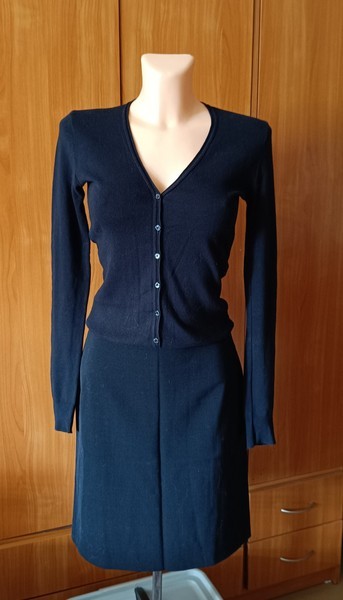 Black cotton cardigan