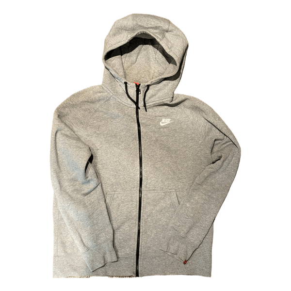 Grey Nike zip-up hoodie