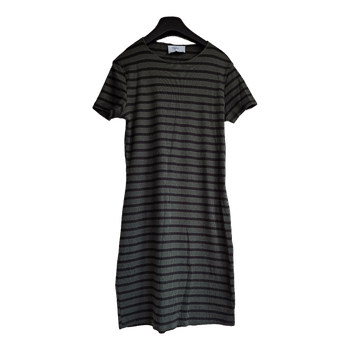 Zara striped ribbed dress